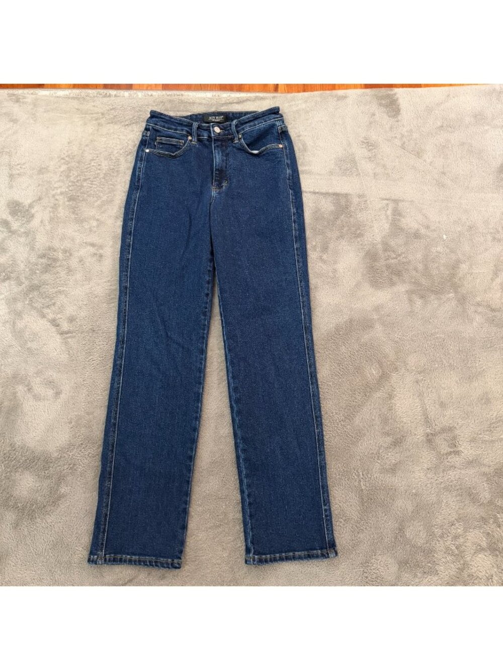 Judy Blue Straight Leg High Rise Dark Wash Jeans Womens 5 27 Stretch